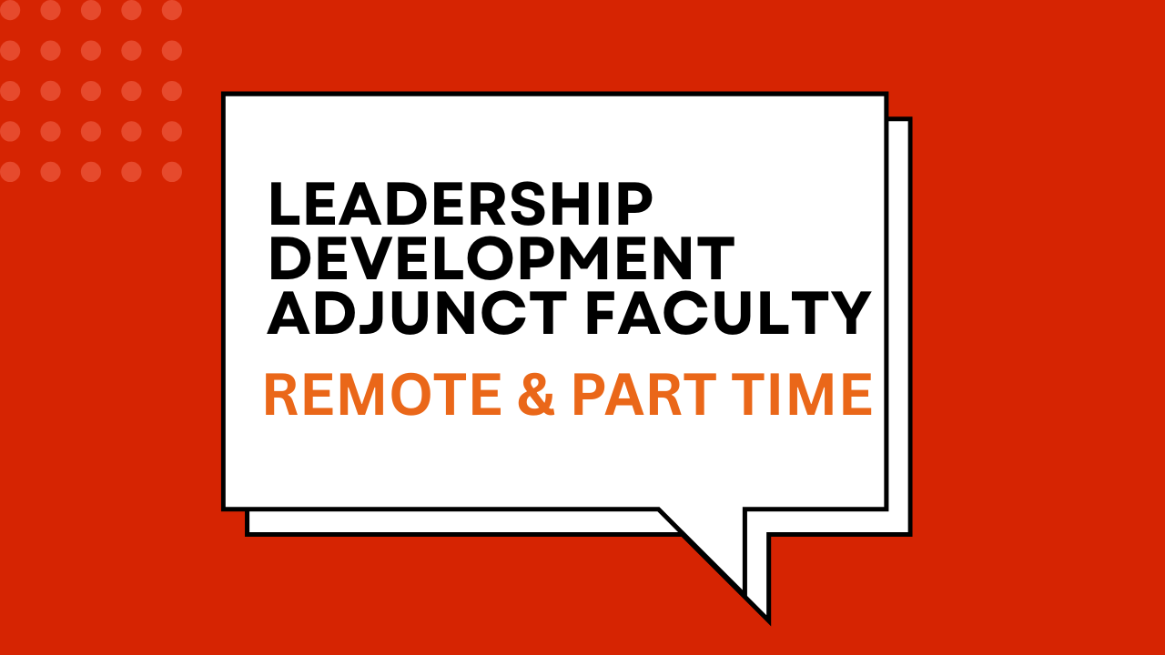 Leadership Development Adjunct Faculty