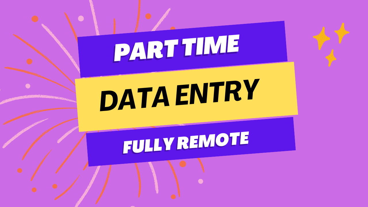 Fully Remote Data Entry Job
